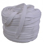 Flat Braided Cotton Rope 1 (25mm)white