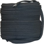 Flat Braided Cotton Rope 1 (25mm) Black