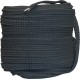 Flat Braided Cotton Rope 1 (25mm) Black