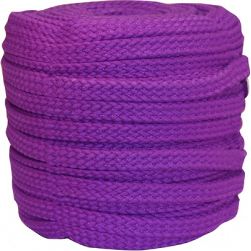 Flat Braided Cotton Rope 1 (25mm)purple - Top Hand Saddlery