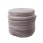 Flat Hollow Cotton Rope  (30mm) Natural