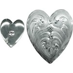 Concho Heart 1     Chic/scr S/sil/plate