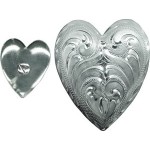 Concho Heart 1 1/2 Chic/scr S/sil/plate