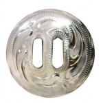 Slotted Concho 1 1/2 Sterling/sil Plate