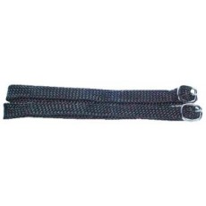 Nylon Braided Spur Straps Black