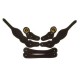 Four Stud Spur Strap Brown