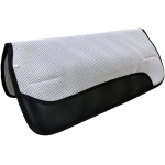 Western Saddle Pad Perforated White