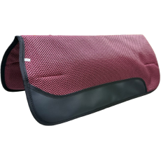 Western Saddle Pad Perforated Burgundy