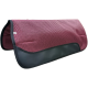 Western Saddle Pad Perforated Burgundy