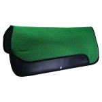 Western Saddle Pad Perforated Green