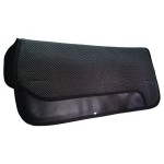 Western Saddle Pad Perforated Black