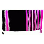 Saddle Blanket Black Fuchia White