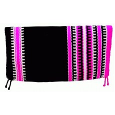 Saddle Blanket Black Fuchia White