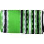 Saddle Blanket Fluro Lime Green Black And Whit