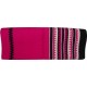 Saddle Blanket Fuschia  Black And White