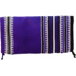 Saddle Blanket Purple Black And White