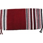 Saddle Blanket Maroon Black And White