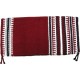 Saddle Blanket Maroon Black And White