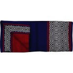 Blanket Diamond Rev Burg/lt Royal Blue