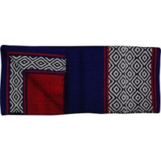 Blanket Diamond Rev Burg/lt Royal Blue