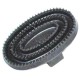 Junior Rubber Curry Comb Black