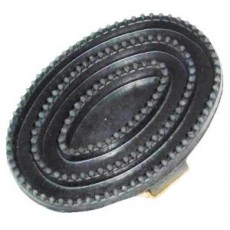 Curry Comb Round Point Black