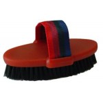 Plastic Backed Body Brush Red