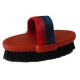 Plastic Backed Body Brush Red