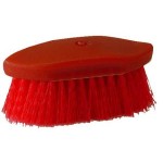 Plastic Backed Finishing Brush Red