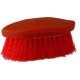 Plastic Backed Finishing Brush Red