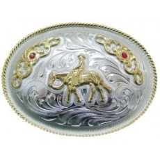 Buckle Horse and Rider  3 X 4