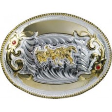 Buckle Bull Dogger    3 1/4 X 4