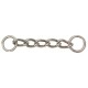 Single Curb Chain 3/4 Rings Ss 4mm
