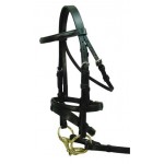 Miniature Bridle Raised Brow/nose Black