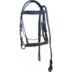 Miniature Bridle Flat Brow/nose Black