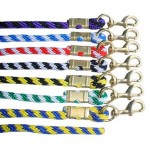 Thick Soft Braided Lead Red/white 240cm