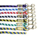 Thick Soft Braided Lead Green/white240cm