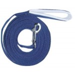 Web Lunge Rein Padded Handle Blue