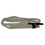 Flat Braided Split Reins  7` 6 White