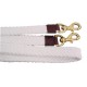 Flat Braided Cotton Reins 7` Brass Snap