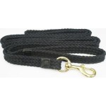 Flat Braided Cotton Lead 8` Black