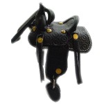 Mini Western Saddle (Key Ring)
