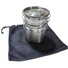 Quart Pot SS Double Layer w/ Bag