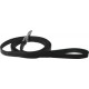 Dog Lead Leather Black 3/8x42