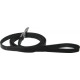 Dog Lead Leather Black 5/8x42