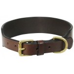 Dog Collar Tapered   Brown 1 1/2x22