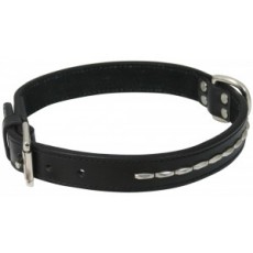 Dog Collar Ss Deco Black 1/2x14