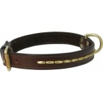 Dog Collar Br Deco Brown 3/8x12