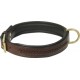 Dog Collar Laced Brown 5/8x14