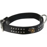 Dog Collar Np Deco Studs Black 1 1/4x18